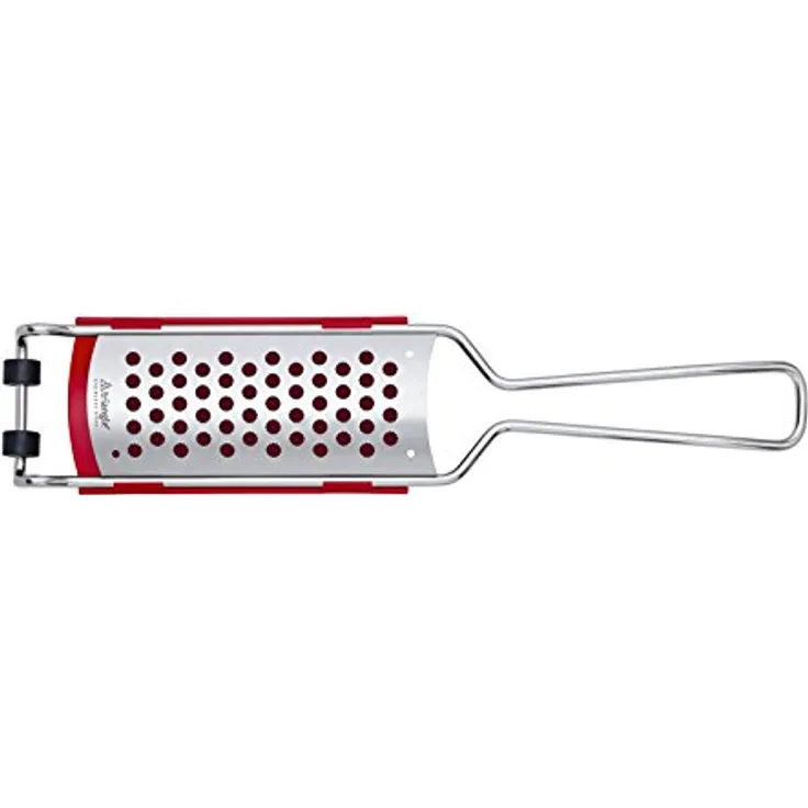 triangle 50 155 13 03 Reibe Parmesan mit Fänger, professionelle Qualität, Gewürzreibe, Zester, Auffangbehälter, Klingenschutz