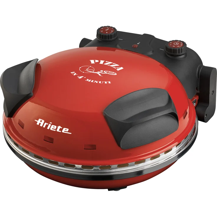 Ariete 909 Pizzaofen, 33 cm Durchmesser, Platte aus Stein, 400 °C, rot – Bild 2