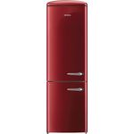 Gorenje ONRK193R-L Kühl-Gefrierkombination, freistehend, burgunderrot, NoFrost, 0-Grad-Zone, Breite 60 cm, Energieklasse D