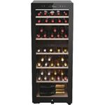 Haier HWS77GDAU1 Weinkühlschrank, freistehend, schwarz, 77 Flaschen, 2 Temperaturzonen, Breite 49.7 cm, Energieklasse G