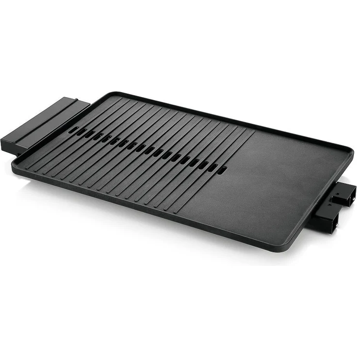 WMF Lono Tischgrill, glatte und geriffelte Grillfläche, 27 x 41 cm, 2300 Watt, edelstahl, schwarz – Bild 3