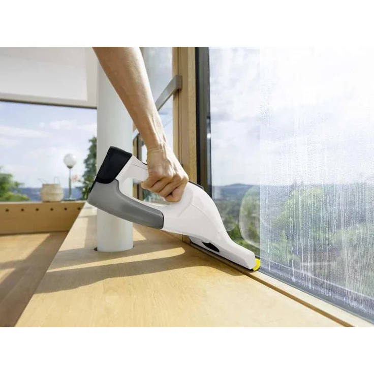 Kärcher WV 6 Fenstersauger inkl. KV 4 Premium vibrierender Akku-Wischer, 100 min Akkubetrieb, 300 m² Reinigungsfläche pro Akkuladung, weiß, 1.633-580.0 – Bild 4