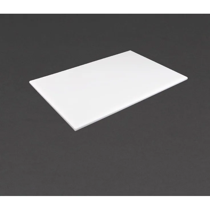 Hygiplas Antibakterielles Schneidebrett geringe Dichte weiß 450 x 300 x 10 mm für Milchprodukte