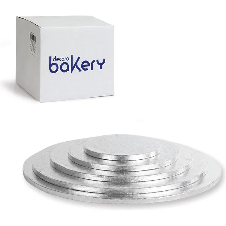 Decora 0931208 CAKEBOARD Silver Ø 38 X H 1,2 cm