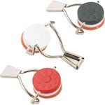 Westmark 3 Flaschen-Hebelverschlüsse, Mit Silikondichtung, Stahl, Rot-Weiß-Schwarz, 44402280