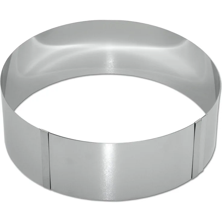 chg 8096-05 Tortenring, h = 8,0 cm, stufenlos verstellbar von 15,0 - 30,0 cm