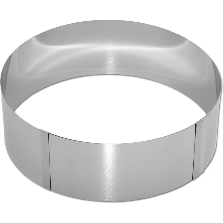 chg 8096-05 Tortenring, h = 8,0 cm, stufenlos verstellbar von 15,0 - 30,0 cm
