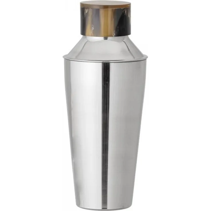 Bloomingville Cocktail Shaker silber Edelstahl Horn elegantes Barzubehör für die Hausbar