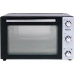 Bestron 2-in-1 Mini-Backofen mit Drehspieß, 45 Liter, 1800 W, Edelstahl, Schwarz