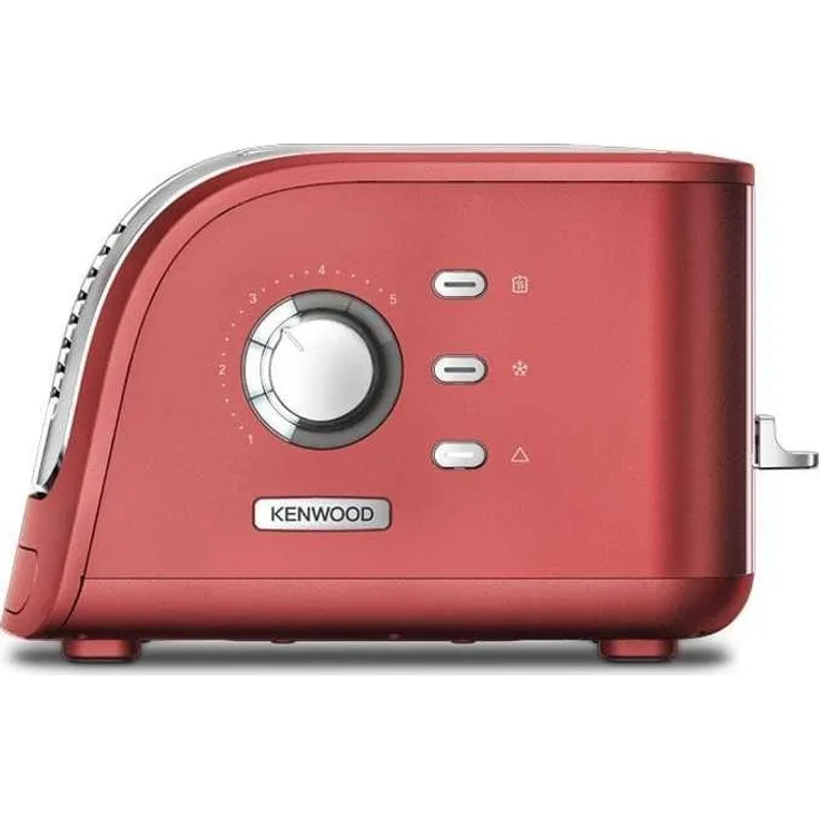 Kenwood TCM 300 RD Toaster Turbo, 3 Funktionen, Abschaltfunktion, rot