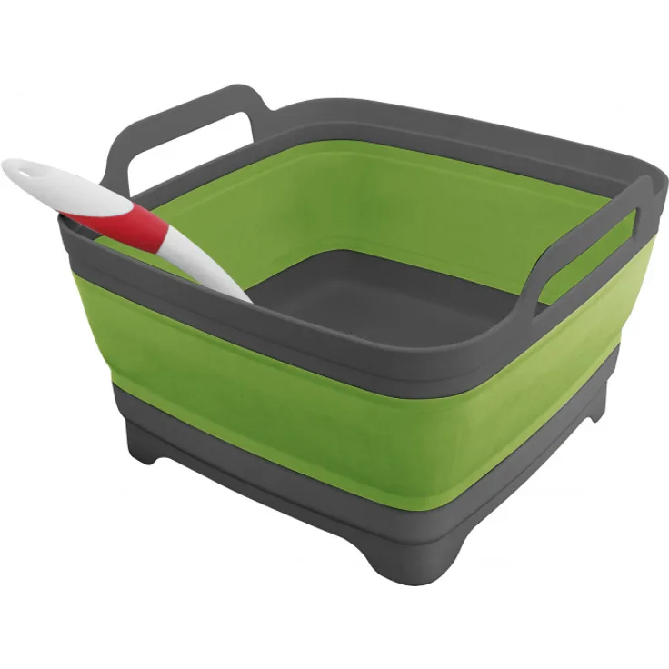 waschbecken faltbar 30 x 25 x 15 cm Gummi grau-grün