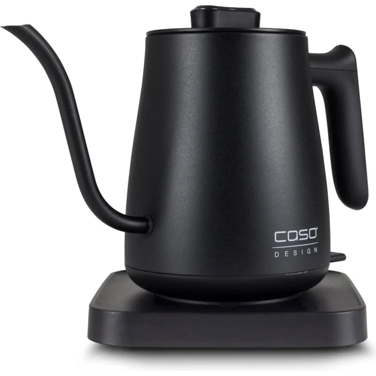 Caso 1877 Coffee Classic Kettle-Elektrischer Edelstahl-Innenraum, Hochwertiges matt schwarzes De Wasserkocher 18-8, 600 milliliters – Bild 1