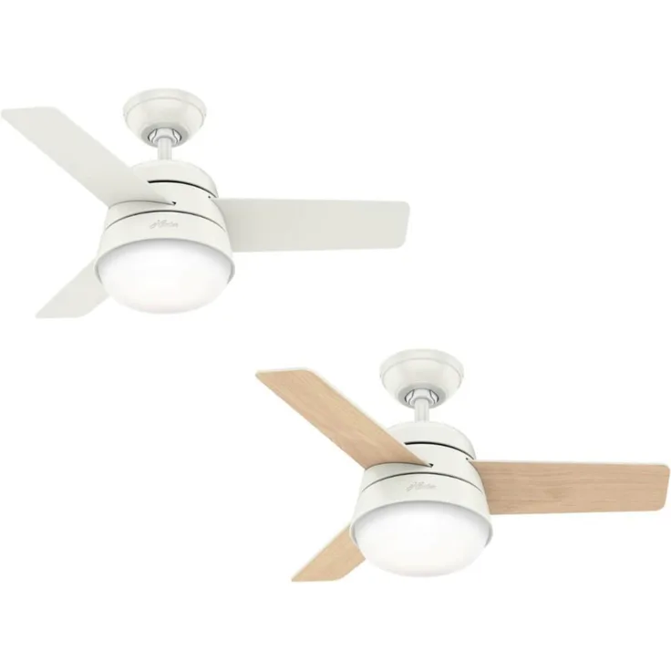 Hunter Deckenventilator Finley Weiß 91 cm mit Licht