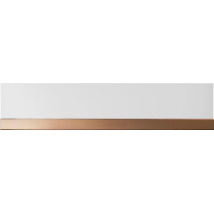 Küppersbusch CSW 6800.0 Wärmeschublade + ZC 8022 Glasfront Weiß + Designleiste Copper