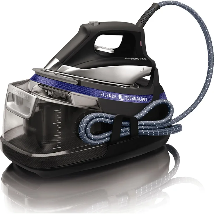 Rowenta DG8962 Dampfbügelstation Silence Steam Extreme, Anti-Kalk-System, Dampfstoß 460 g-min, 2400 W, 7.3 Bar, schwarz