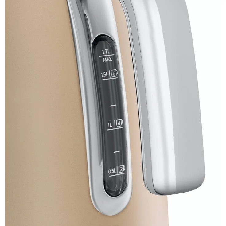SMEG KLF03CHMEU Edelstahl-Wasserkocher, 2400W, 1,7L Volumen, champagner matt – Bild 2