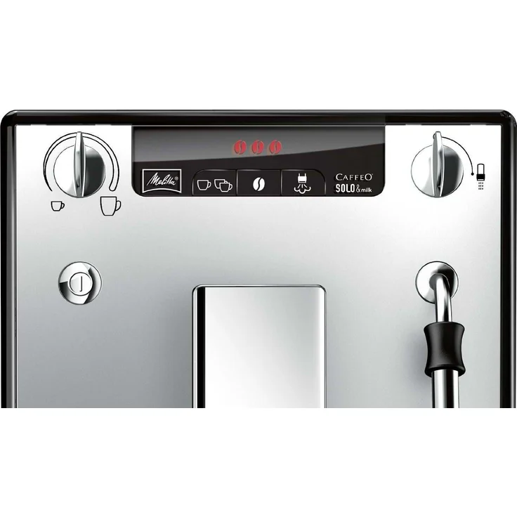 Melitta Caffeo Solo & Milk E953-102, Schlanker Kaffeevollautomat mit Milchschaumdüse und integriertem Mahlwerk, Silber – Bild 4