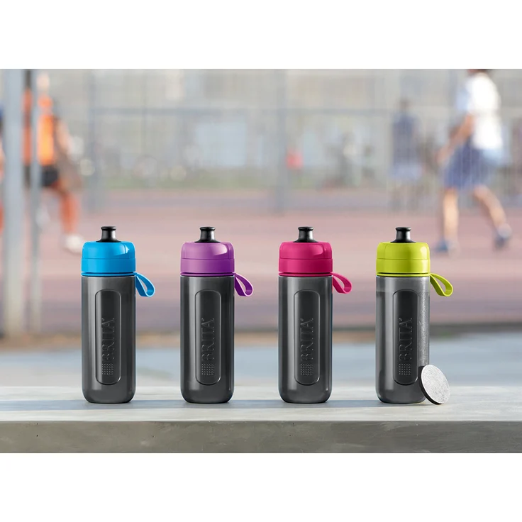 BRITA Wasserfilter-Flasche fill&go Active Limone – Robuste Sport Trinkflasche mit Wasserfilter für unterwegs aus BPA-freiem Kunststoff – Zusammendrückbar – Bild 8