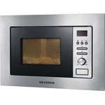 Severin MW 7880 2-in-1 Mikrowelle mit Grill, Einbaugerät, inkl. Grillrost und Drehteller 24,5cm, 800 Watt, Edelstahl-Schwarz