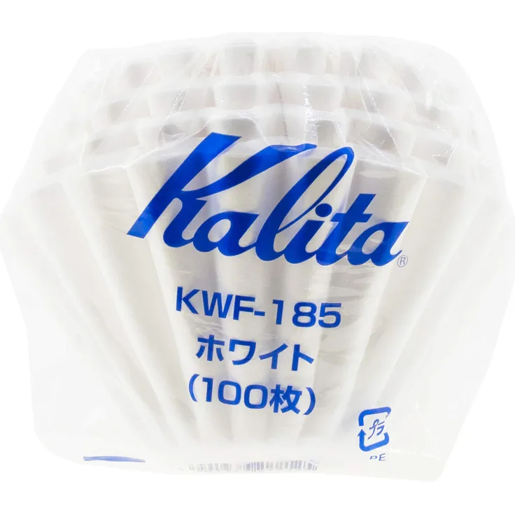 Kalita 22212 KWF-185 Welle 185 (100P) Papierfilter, Größe, Weiss