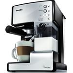 Breville VCF045X PrimaLATTE 3 in 1 Kaffeemaschine, 1.5 Liter, Weiß-Metallic