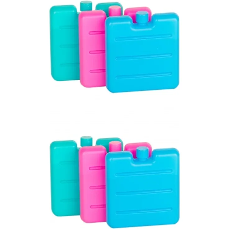 6er Set Kleine Kühlakkus - Mini Kühl-Elemente für die Kühltasche - Kühl-Akku für