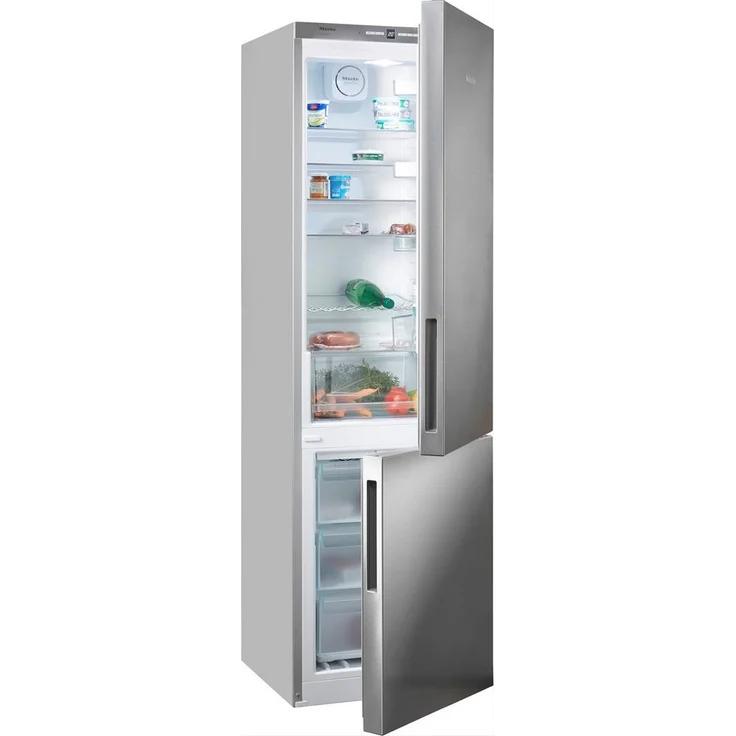 Miele KFN 29162 D edt/cs Series 120 Kühl-Gefrierkombination, freistehend, silber, NoFrost, Breite 60 cm – Bild 1