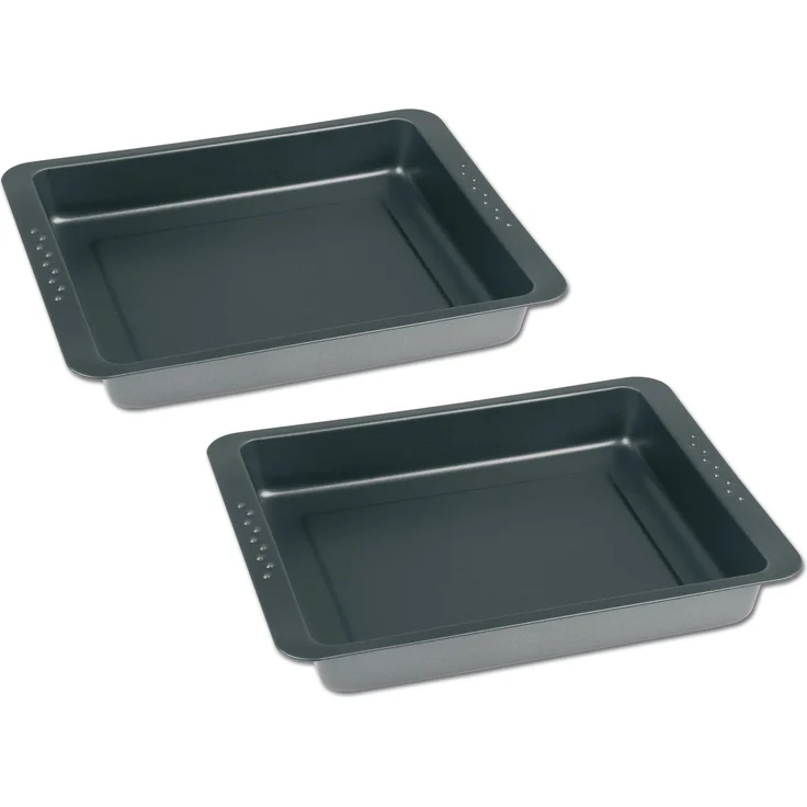 chg 9878-41 Brat-und Backform-Set, 2-teilig mit Griffmulde und Arretierungspunkten, anthrazit-metallic