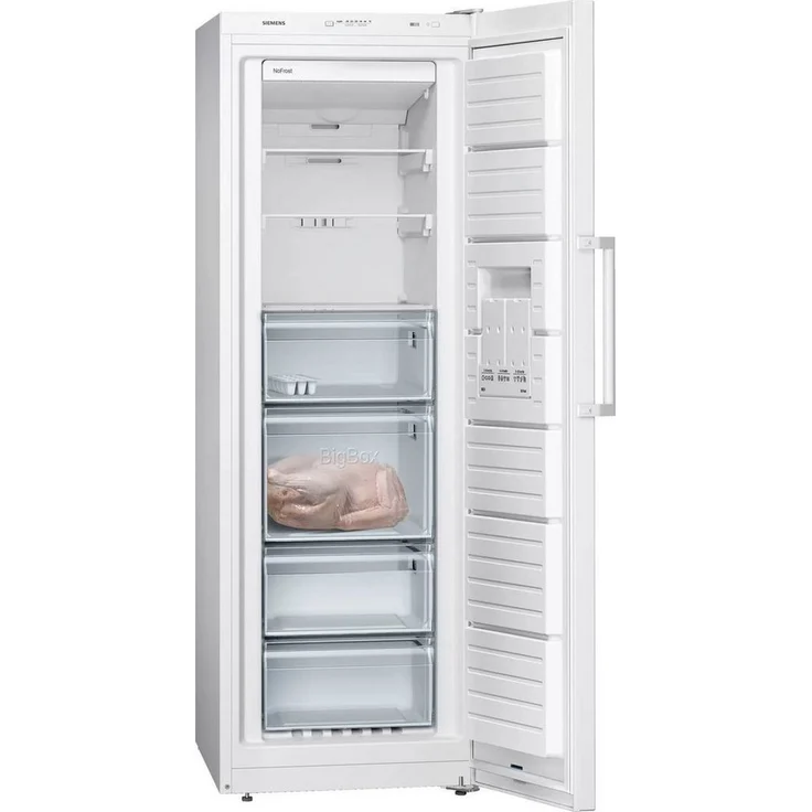 Siemens GS33NVWEP Gefrierschrank, freistehend, weiß, NoFrost, Breite 66.5 cm, Energieklasse E – Bild 2