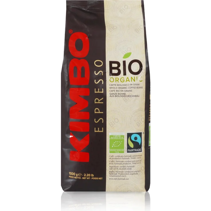 Kimbo Bio Fairtrade, ganze Bohnen, IT-BIO-006, 1kg – Bild 1