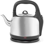 HENDI Wasserkocher, Elektrisch, Doppelter Trockenkochschutz, mit Wasserstandanzeige, Automatische Abschaltung, 4,2L, 230V, 2000W, 340x234x(H)290mm, Edelstahl-Polypropylen