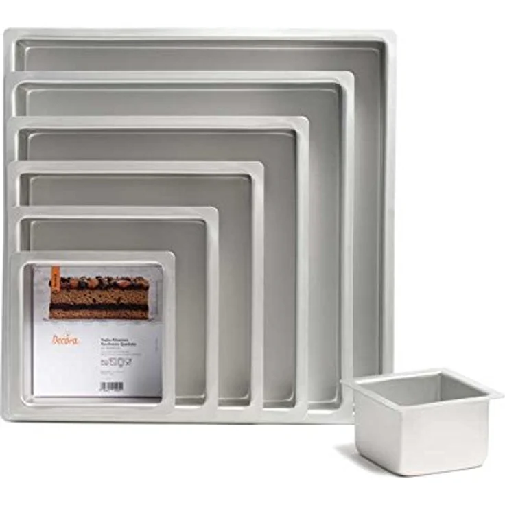 DECORA 0062605 Profi-BACKFORM QUADRATISCH AUS ELOXIERTEM Aluminium cm 20X20X10