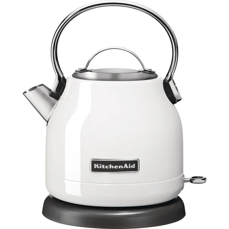 KitchenAid 5KEK1222EWH Edelstahl-Wasserkocher, 2200W, 1,25 L, Abschaltautomatik, Trockengehschutz, Kontrollleuchte, weiß – Bild 1