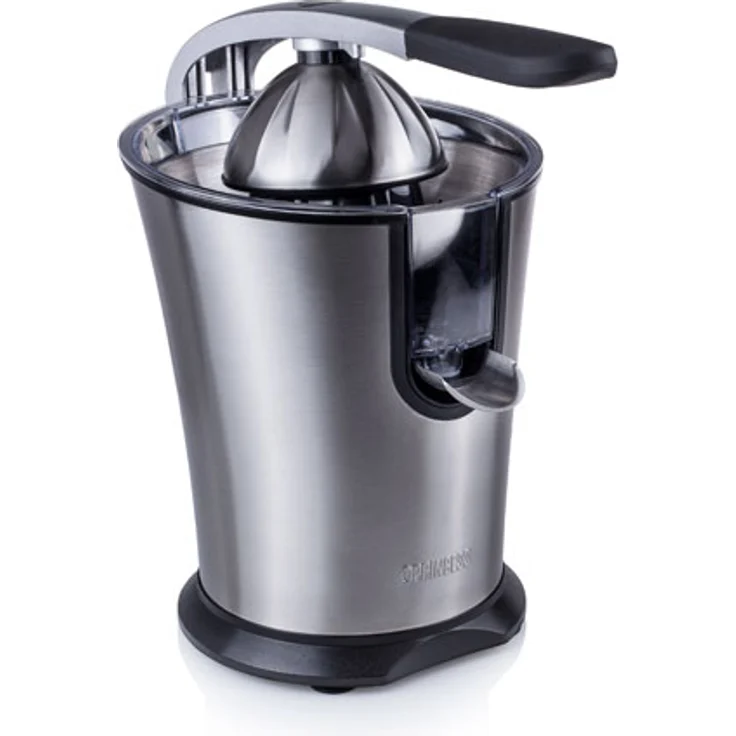 Princess Edelstahl Zitruspresse Master Juicer - professioneller Hebelarm, 160 Watt Motor, Universalaufsatz für Zitrusfrüchte – Bild 1