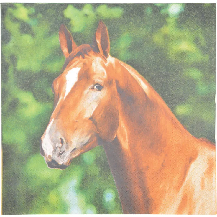 servietten Pferd 16,5 x 16,5 cm Papier 20 Stück