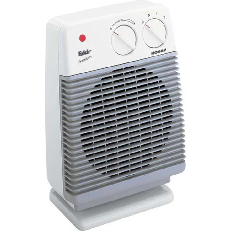 Fakir HL 600 Hobby - Heizlüfter , Badheizlüfter, Tischventilator, mit 2 Heizstufen, inkl. Thermostatventil, extra leise – 2.000 Watt, Heizlüfter – Bild 1