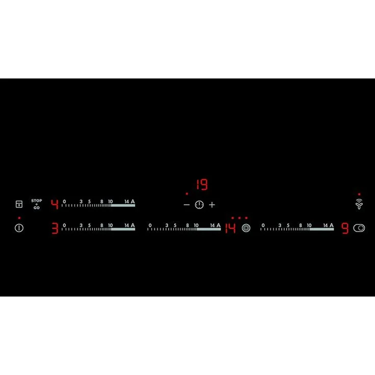 AEG HK854870XB Glaskeramikkochfeld, Autark, Einbaugerät, Betriebsart elektrisch, 4 Zonen, 14 Stufen Regulierung, Breite 76,6 cm, Edelstahlrahmen, schwarz – Bild 3