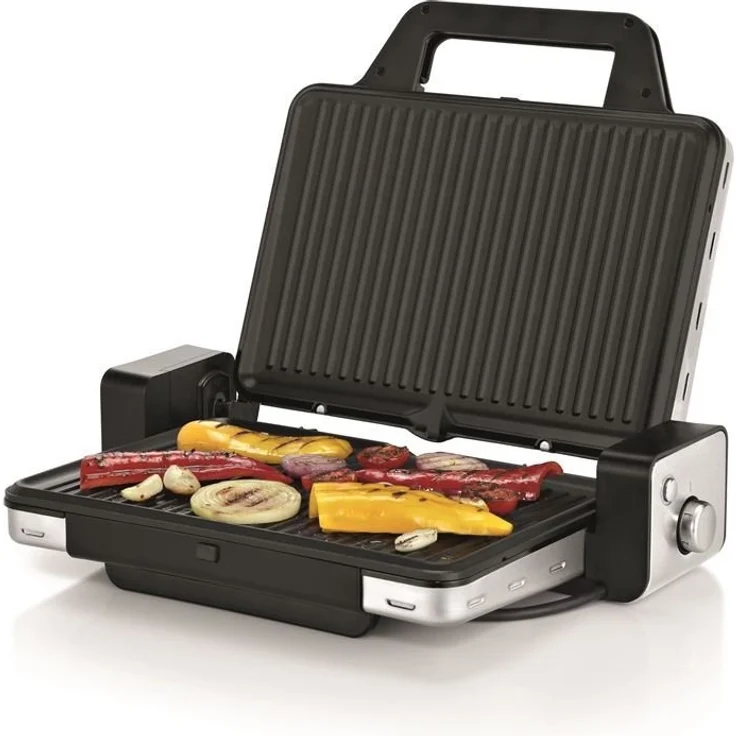 WMF Lono Kontaktgrill 2-in-1, Tischgrill, antihaftbeschichtete Grillplatten, 2100 W, 30 x 20 cm Grillfläche, edelstahl – Bild 12