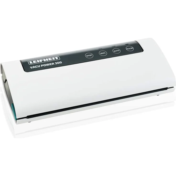 Leifheit Vakuumiergerät Vacu Power 300, Vakuumierer zum Konservieren, Lebensmittel bleiben 5x länger frisch, ideal zum Sous-Vide-Garen, Folienschweißgerät inkl. 10 Vakuumierbeuteln 20x30cm – Bild 1