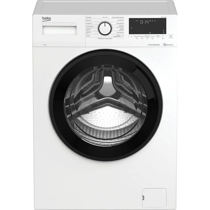 Beko WML71465S, Frontlader-Waschmaschine, A, Fassungsvermögen 7 kg, Standgerät, Breite 60 cm, Programmablaufanzige, Toch-Display – Bild 2