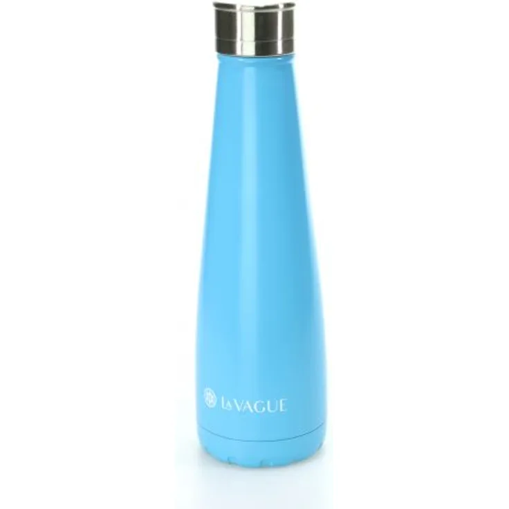 GRAVITY Edelstahl-Isolierflasche mattblau