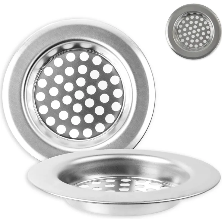 Your Day Mate Abfluss Sieb, 3er Set, Ø 76 mm, geeignet für Abflüsse ab Ø 52 mm innen, ragt 10.5 mm tief in den Ausguss, Spülbecken Sieb mit optimierter Passform, Abflusssieb Küchenspüle, ideal für Dusche, Spüle