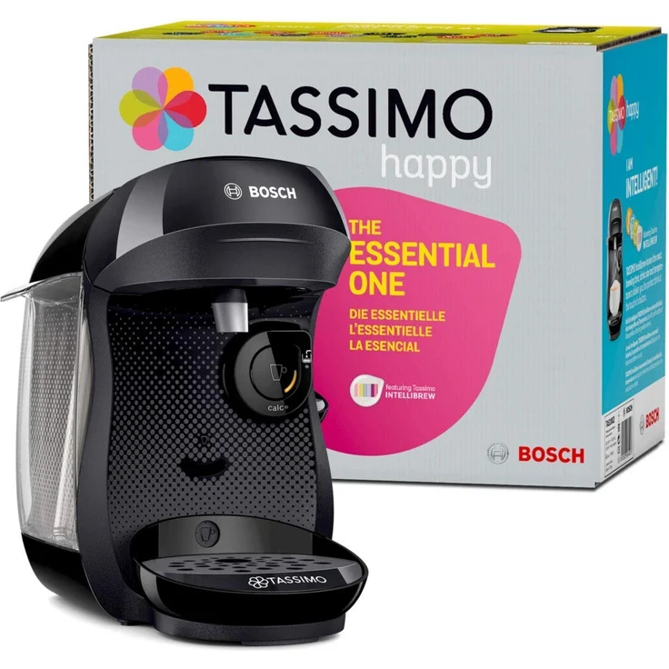Bosch TAS1002 Tassimo Happy Kapselmaschine, über 70 Getränke, vollautomatisch, geeignet für alle Tassen, kompakte Größe, 1400 W, schwarz – Bild 5