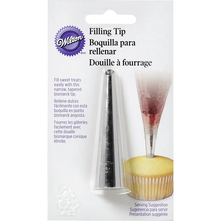 Wilton Piping Tip, Stainless Steel, Silver