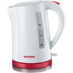 Severin WK 9941 1.5L 2200W Rot, Weiß Wasserkocher - Wasserkocher (AC)
