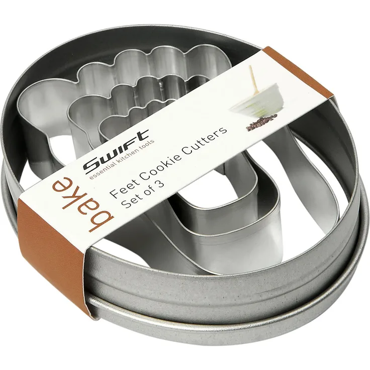 Dexam analoge Füße Ausstechformen, Set von 3