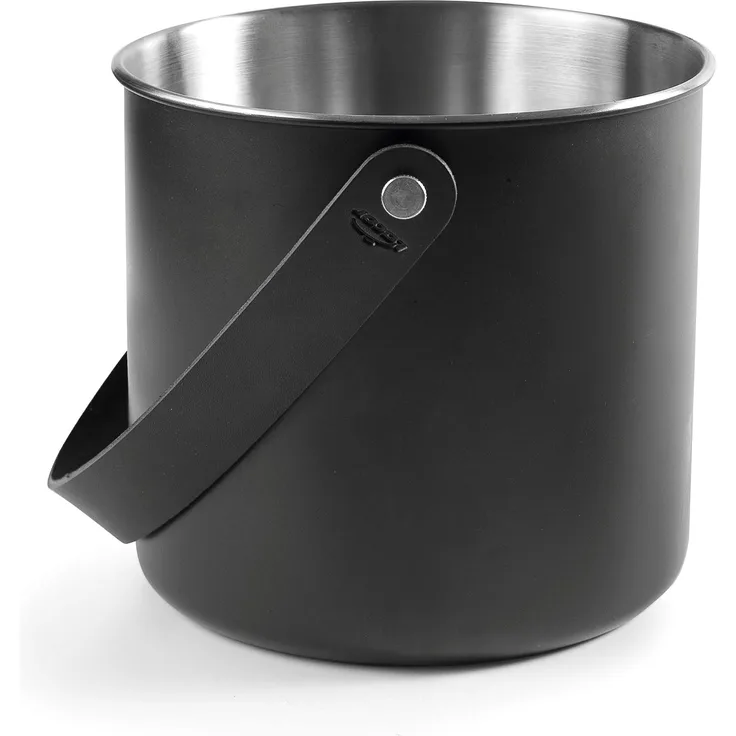 Lacor 65420 65420-Moon Black Flaschenkühler, Edelstahl, 20 cm, Edelstahl 18-10