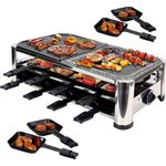 Syntrox RAC-1500W-16 Raclette-Grill, Antihaftbeschichtet, 1500 Watt
