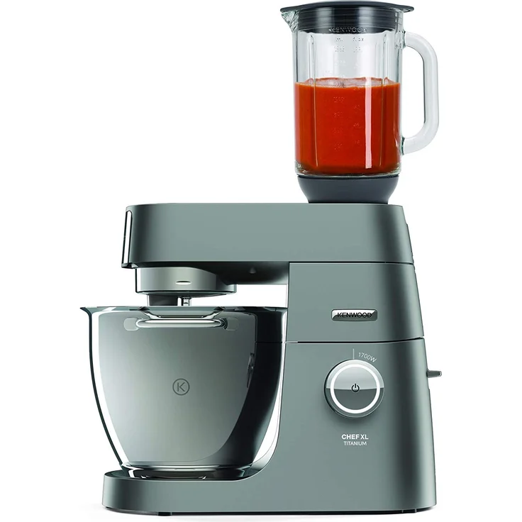 Kenwood Chef XL Titanium KVL8320S Küchenmaschine, 6,7 l Edelstahl Schüssel mit Innenbeleuchtung, Interlock-Sicherheitssystem, 1700 Watt, inkl. 5-Teiligem Patisserie-Set und Glas-Mixaufsatz, silber, Serie: Titanium Chef XL – Bild 7