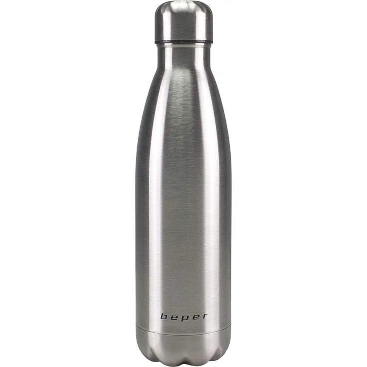 BEPER Thermosflasche, 500 ml, Silber